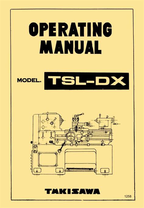 takisawa lathe manual pdf